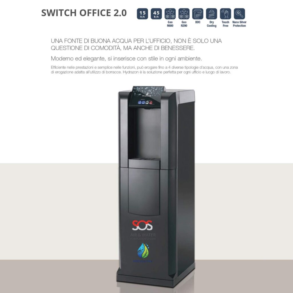 sos switch office 2.0 erogatore acqua pura per uffici