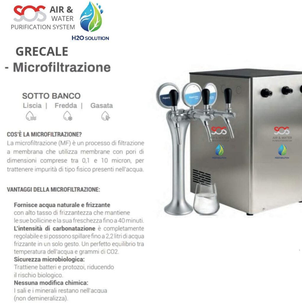 sos microfiltrazione sotto banco linea grecale