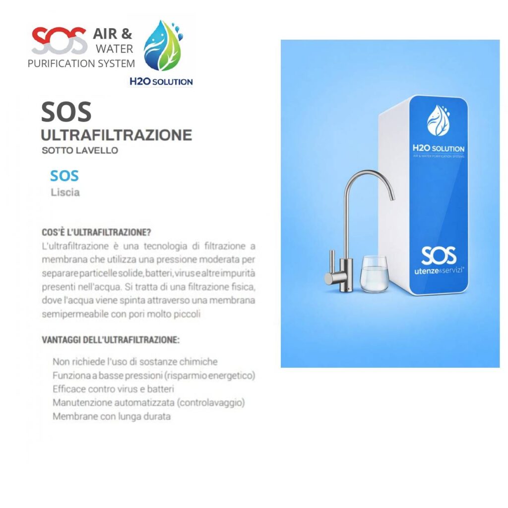 sos ultrafiltrazione sotto lavello sos liscia